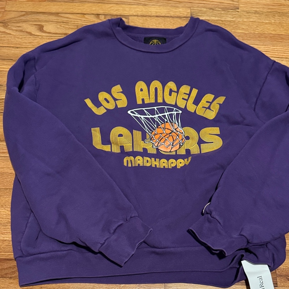 Madhappy Purple Los Angeles Lakers Crewneck Sweater